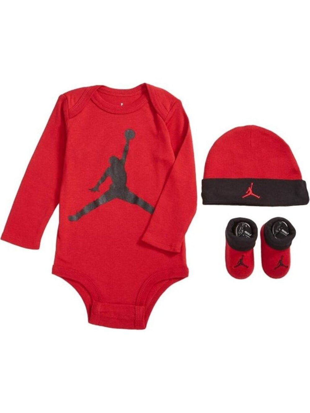 Jordan 3-piece Baby Boys' Set | 6 - 12 Months | Red & Black | NEW IN BOX